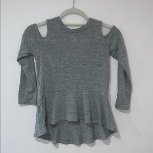 Poof girl cold shoulder top